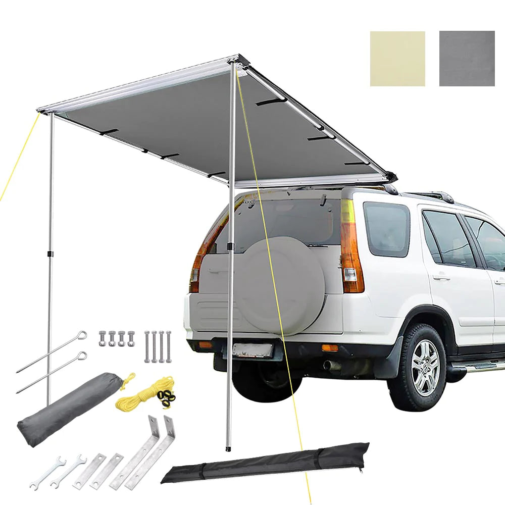 Car Awning 4' 7" x 6' 7" Rear Side Roof Rack Awning Shade