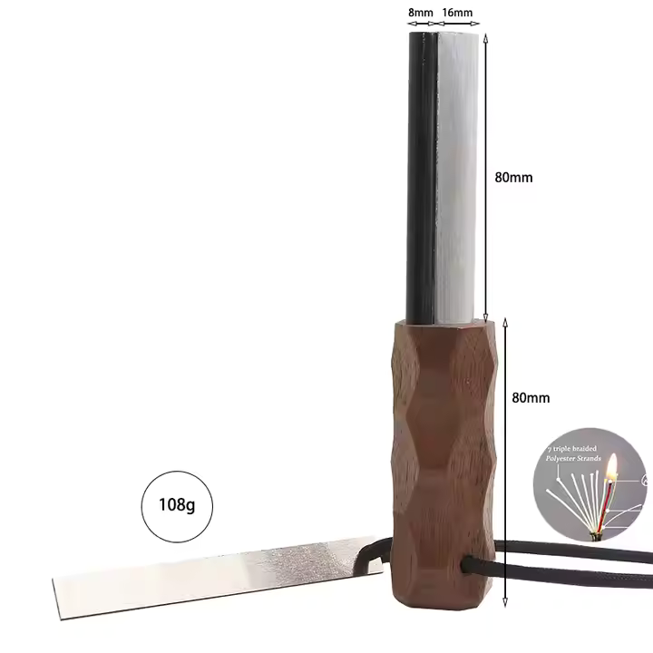 The Beefy Ferro Rod - Durable Waterproof Fire Starter with Magnesium