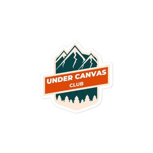 Under Canvas Club Sticker