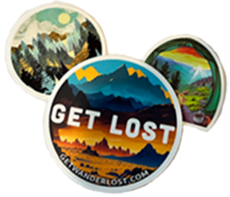 Get Lost Outdoors Sticker Pack