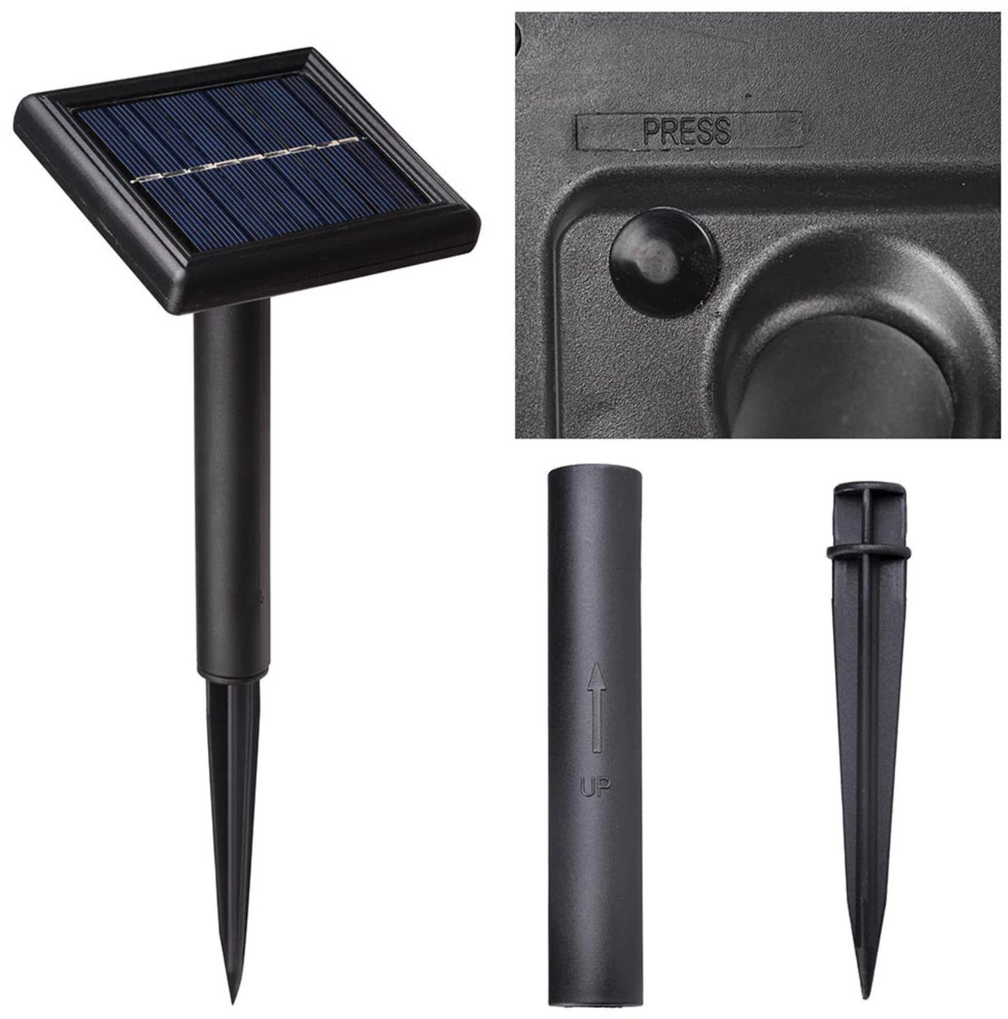 Outdoor Solar String Light Waterproof 15 Bulbs 48ft