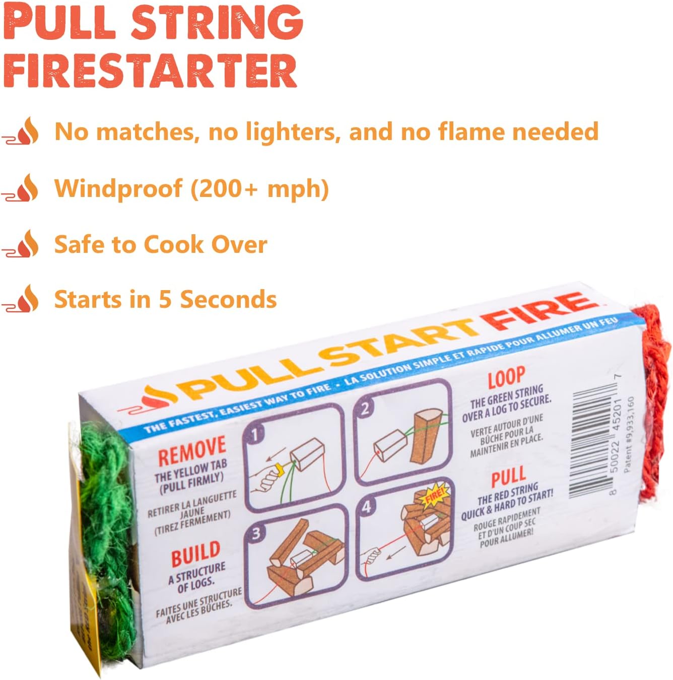 Pull Start Fire - "The Easiest Fire Starter"