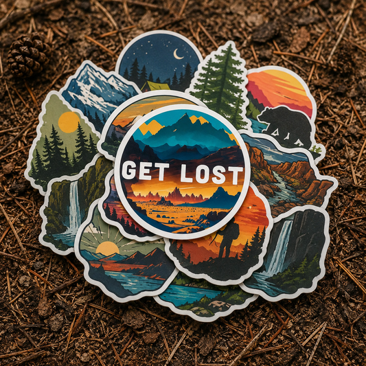 Get Lost Outdoors Sticker Pack